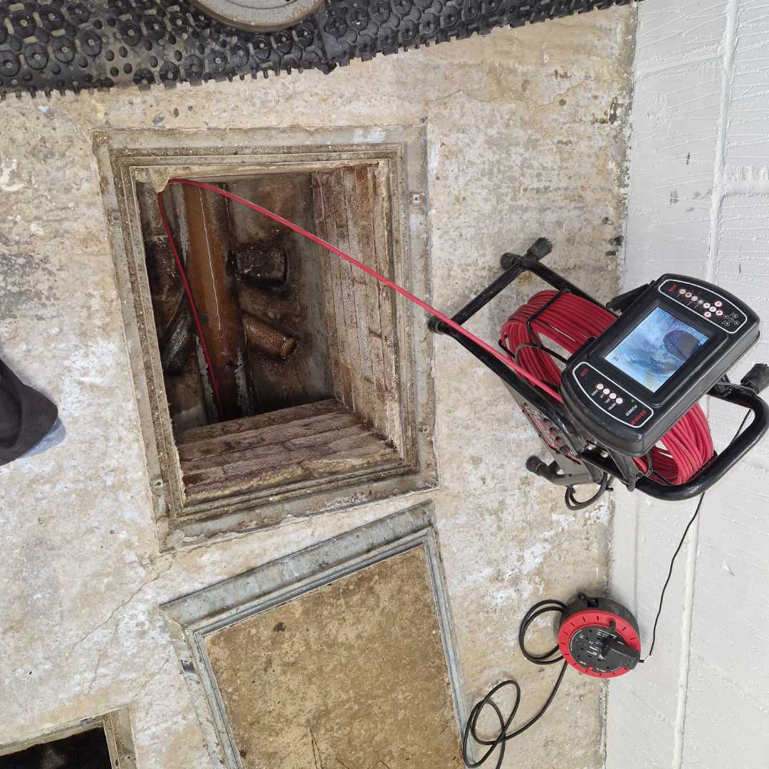 Roof and brick wall inspection
